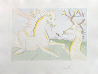 Le Cheval s'étant voulu venger du Cerf by Salvador Dalí, 1974