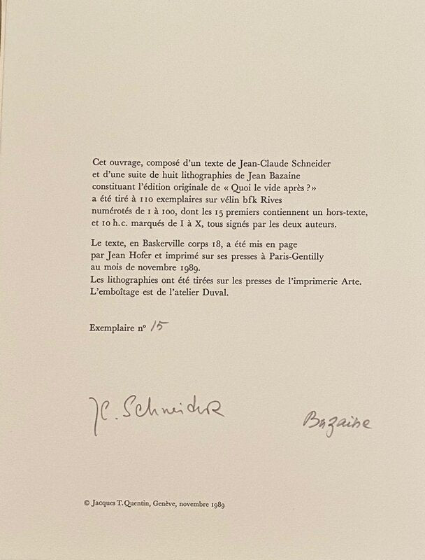 Untitled de Jean Bazaine, 1989 (vue 2)