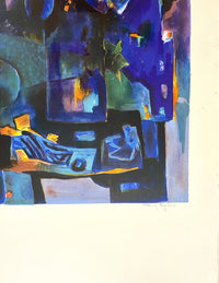 Nature morte aux iris de Tony Agostini, vers 1970 (vue 2)