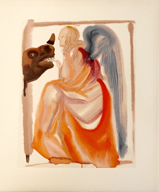 La Divine Comédie - Paradis 06 - Le ciel de Mercure de Salvador Dalí, 1963