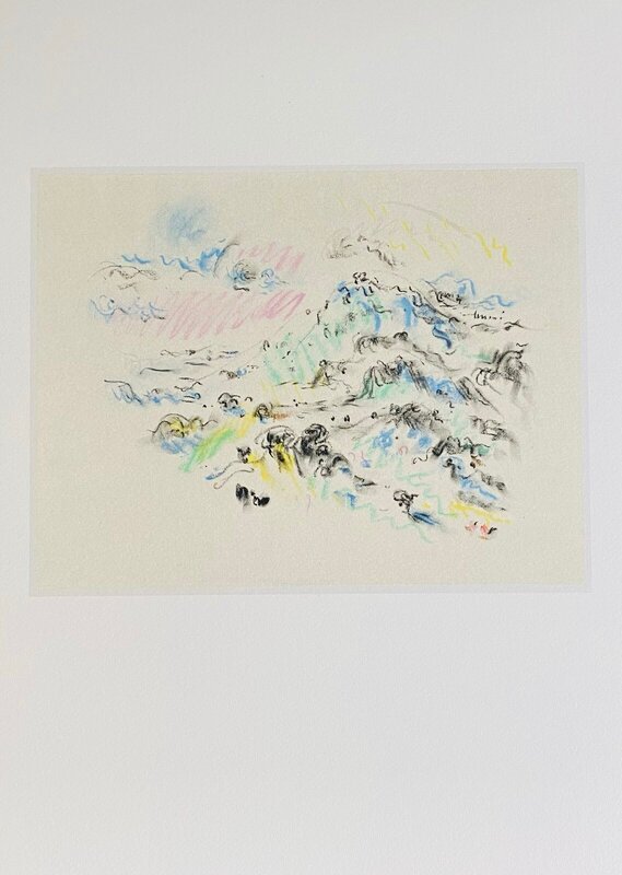 La brume sur la montagne Sainte Victoire by André Masson, 1950