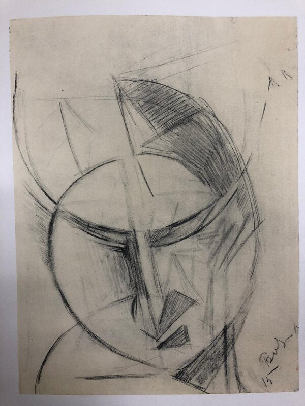Dessin d'Antoine Pevsner, 1915