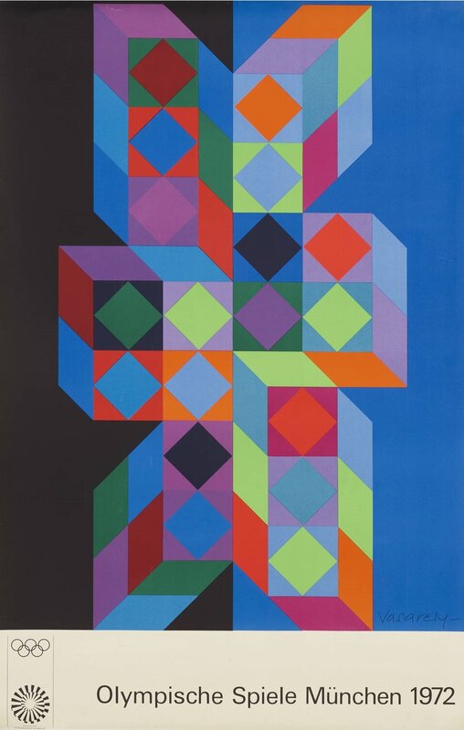 Munich Olympic Games by Victor Vasarely, 1972