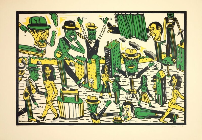 Théâtre de la ville III d'Antonio Seguí, 1992