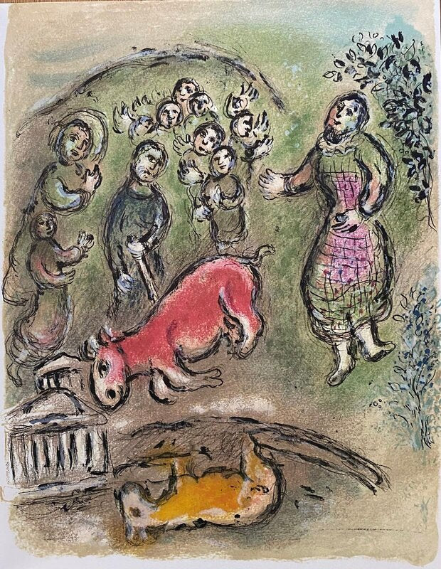 The Odyssey - Sacrifice at Pylos de Marc Chagall, 1989