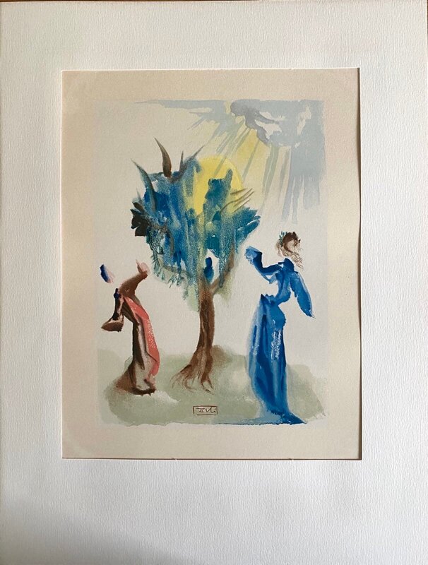 La Divine Comédie - Purgatoire 24 - L'arbre du chatiment by Salvador Dalí, 1963