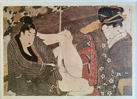 Ukiyo-e Shunga Edo Era de Kitagawa Utamaro, 1995