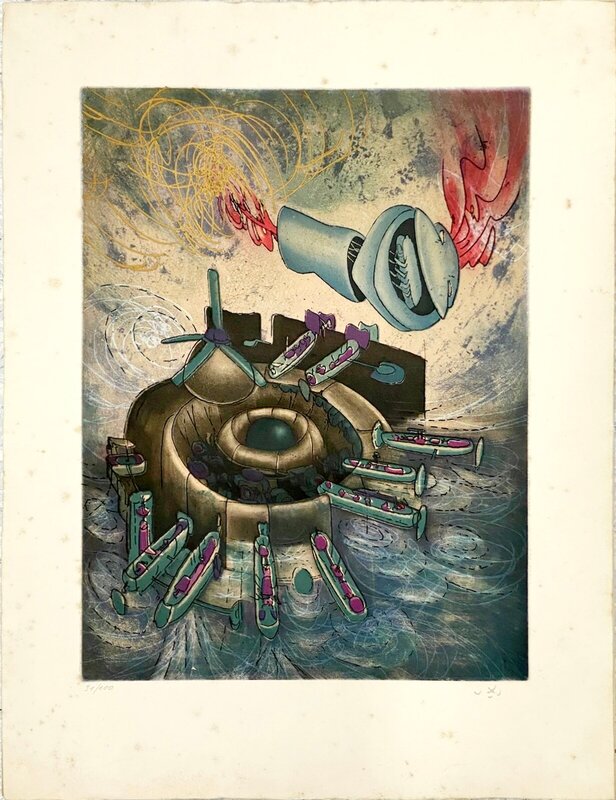 Hom'mere (Chaosmos) de Roberto Matta, 1975