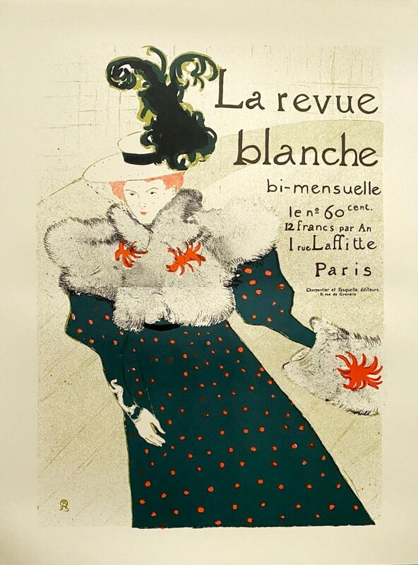 La revue blanche de Henri de Toulouse-Lautrec, vers 1990