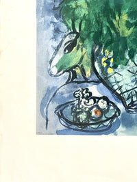 Bouquet fleuri sur table de Marc Chagall, vers 1980 (vue 2)