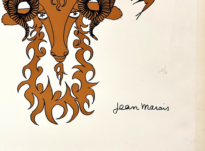 Bélier, Astrologie et Zodiaque de Jean Marais, vers 1990 (vue 2)