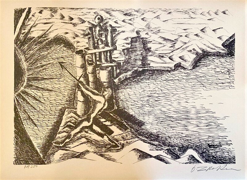 The Labours of Hercule - The Pillars of Hercules by Ossip Zadkine, 1960