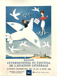 Salon et Festival de l'Aviation by Raymond Peynet, 1984
