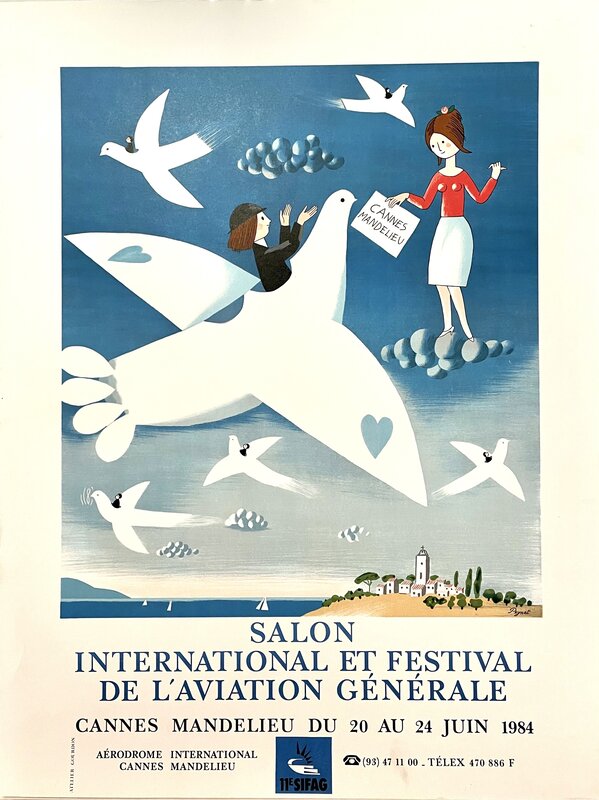 Salon et Festival de l'Aviation by Raymond Peynet, 1984