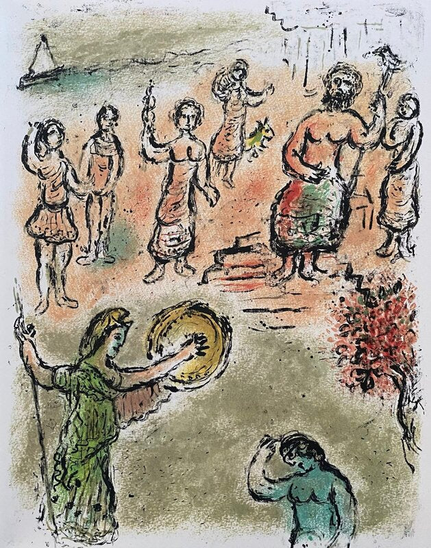 The Odyssey - The Assembly of Gods de Marc Chagall, 1989