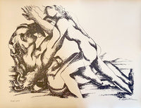 The Labours of Hercule - Fight against Hippolyte, queen of the Amazons by Ossip Zadkine, 1960