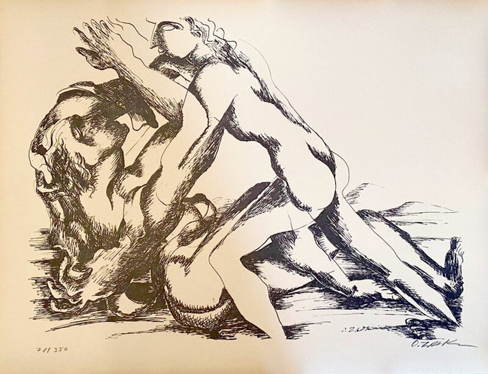 The Labours of Hercule - Fight against Hippolyte, queen of the Amazons d'Ossip Zadkine, 1960