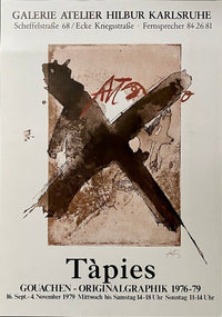 Gouachen-Originalgraphik by Antoni Tàpies, 1979