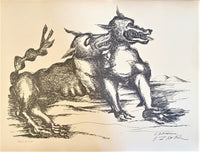 The Labours of Hercule - The dog of Geryon d'Ossip Zadkine, 1960