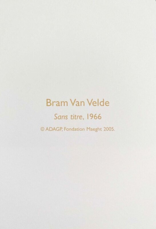 Untitled de Bram van Velde, vers 2010 (vue 2)