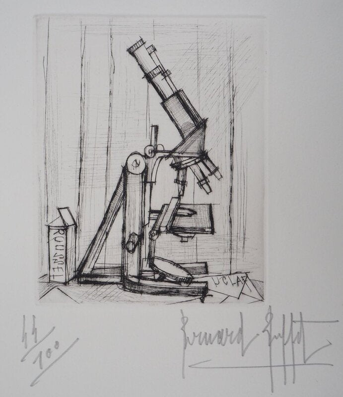Microscope de Bernard Buffet, 1959 (vue 2)