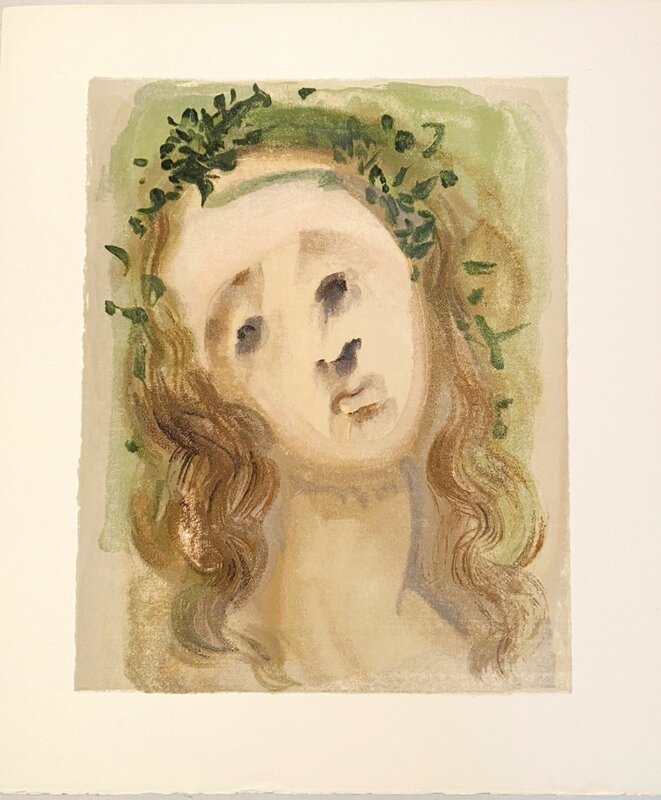 La Divine Comédie - Purgatoire 10 - Le visage de Virgile de Salvador Dalí, 1963