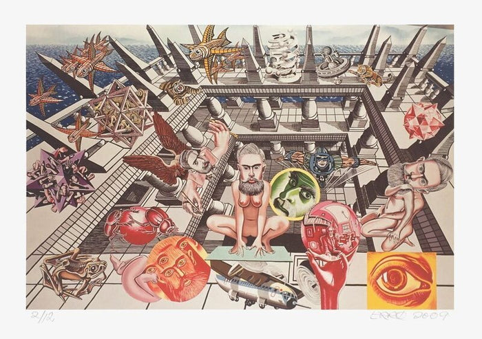 Hommage à Escher by Erró, 2009