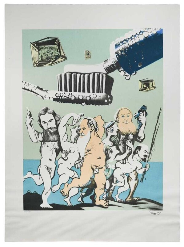 Silenus dancing in company d'Erró, 1969