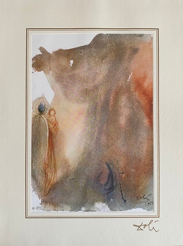 Foreshadowing of the birth of Christ (Isaiah 714) by Salvador Dalí, 1985