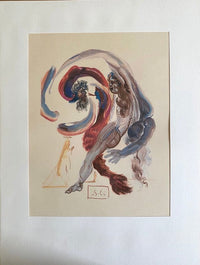 La Divine Comédie - Purgatoire 18 - Accidia by Salvador Dalí, 1963