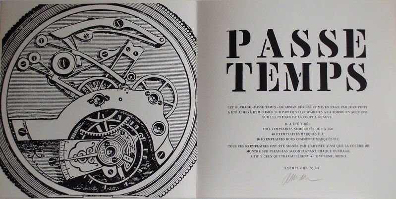 Passe Temps d'Arman, 1971 (vue 2)
