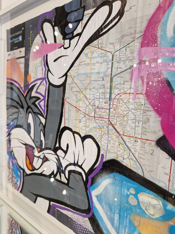 Bugs Bunny (Metro Map of Paris) de FAT, 2021 (vue 3)