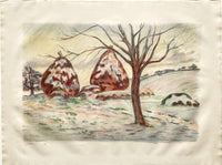 Les Meules en hiver à Palaiseau by Armand Guillaumin, 1898