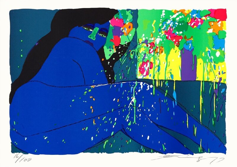 I love Moonlight by Walasse Ting 丁雄泉, 1977