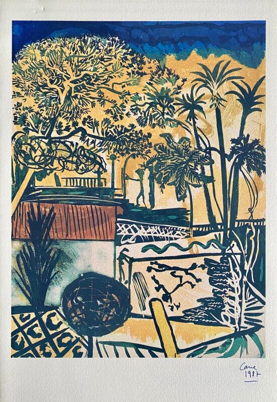 Paysage ocre de Louis Cane, 1990