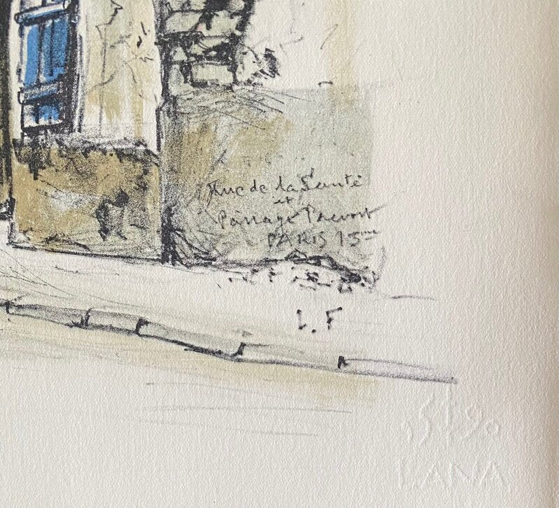 Rue de la Santé et Passage Prévost, Paris 13ème by Léonard Tsugouharu Foujita 藤田 嗣治, 1964 (view 2)