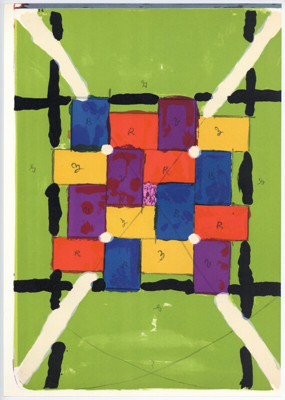 Puzzle I by Alfred Jensen, 1964