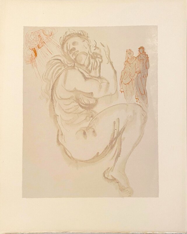 La Divine Comédie - Purgatoire 19 - Le songe de Dante de Salvador Dalí, 1963