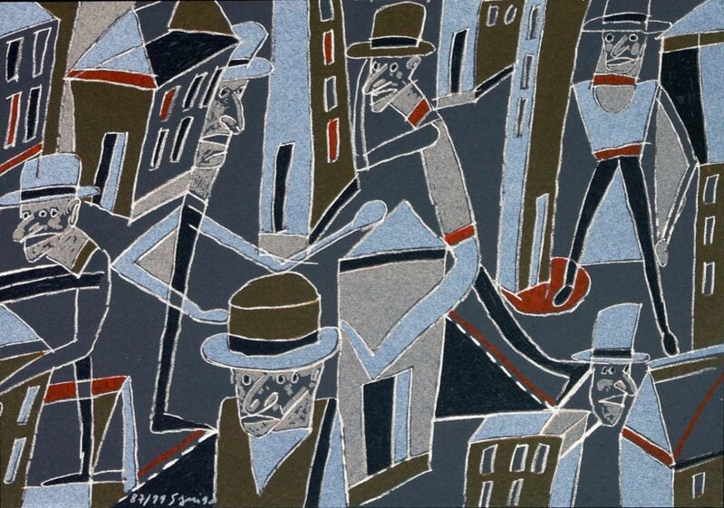 Le froid bleu des contre nuits 7 d'Antonio Seguí, 1990