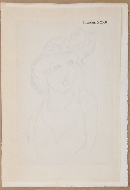 Cinquante Dessins, Planche XXXIII de Henri Matisse, 1920 (vue 2)