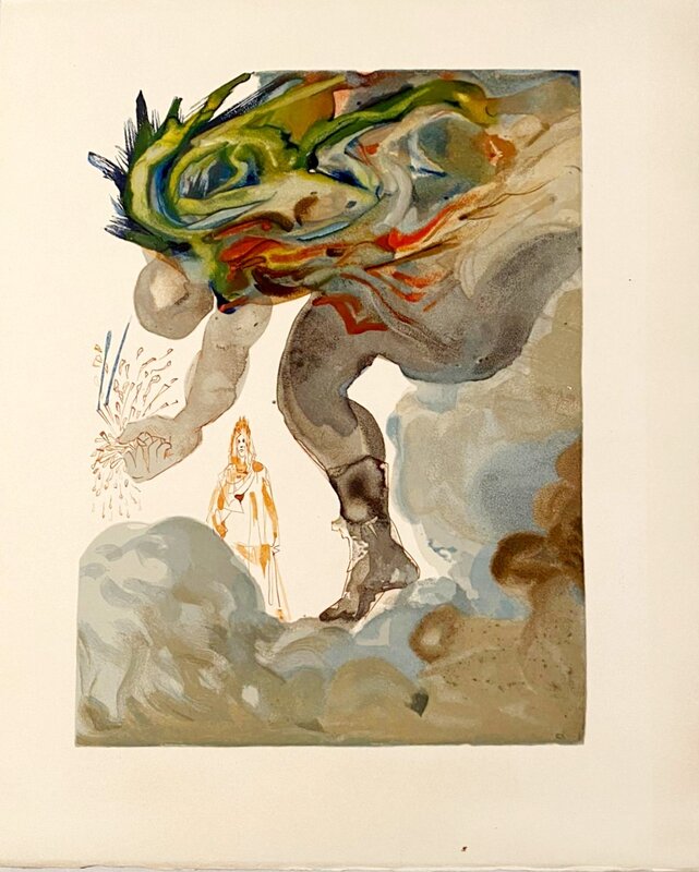 La Divine Comédie - Enfer 31 - Les Géants de Salvador Dalí, 1963