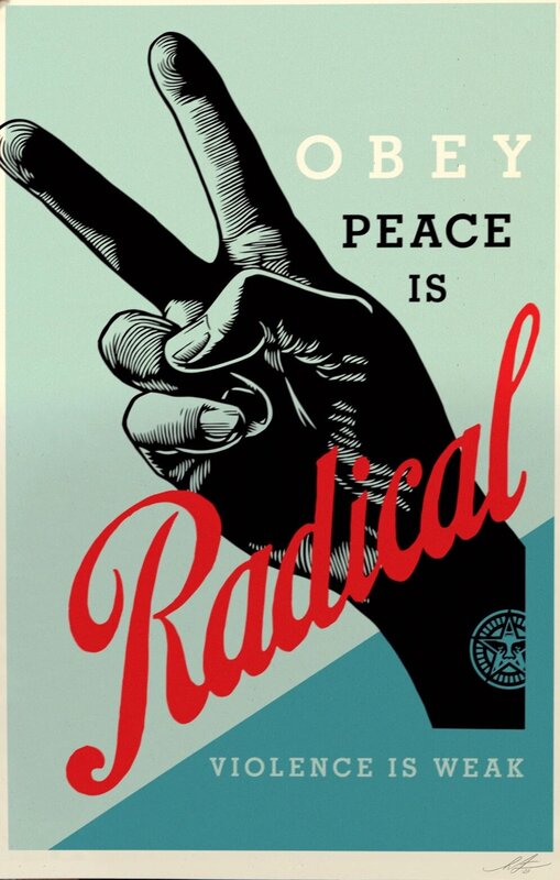 Radical Peace by Shepard Fairey, 2024