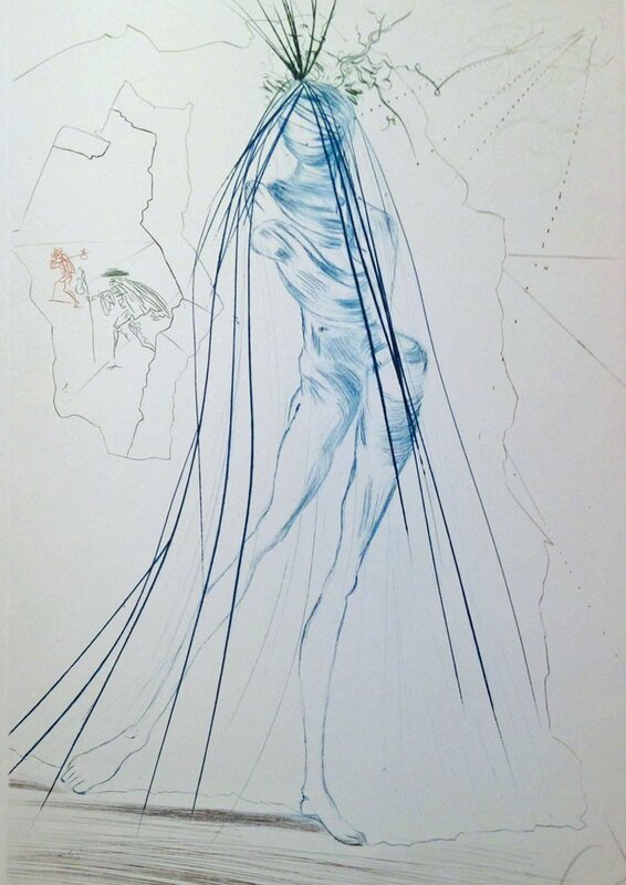Tristan and Iseult : Iseult of the White Hands by Salvador Dalí, 1970