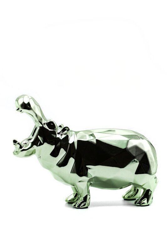 Hippo Spirit (Water Green Edition) de Richard Orlinski, 2022 (vue 4)