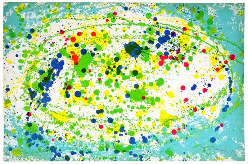 Good Morning (turquoise) by Walasse Ting 丁雄泉, 1974