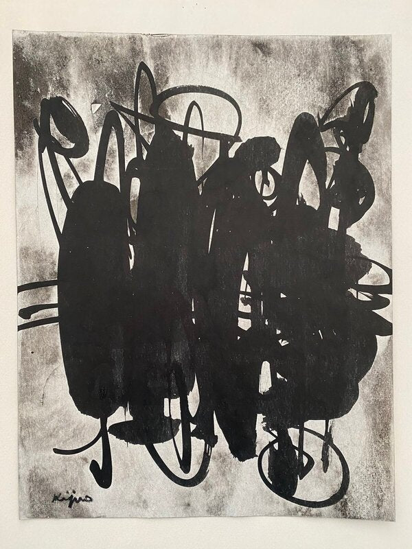 Composition en noir de Ladislas Kijno, 1961