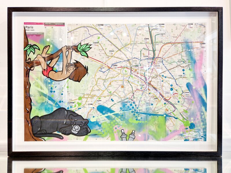 Mowgli & Bagheera (Metro Map of Paris) by FAT, 2020 (view 4)
