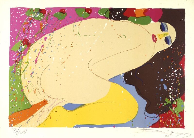 I love to eat strawberries by Walasse Ting 丁雄泉, 1977