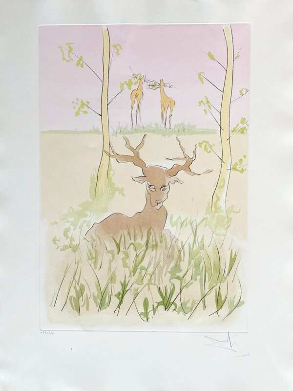 Le Cerf Malade by Salvador Dalí, 1974