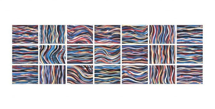 Brushstrokes: Horizontal And Vertical by Sol LeWitt, 1996
